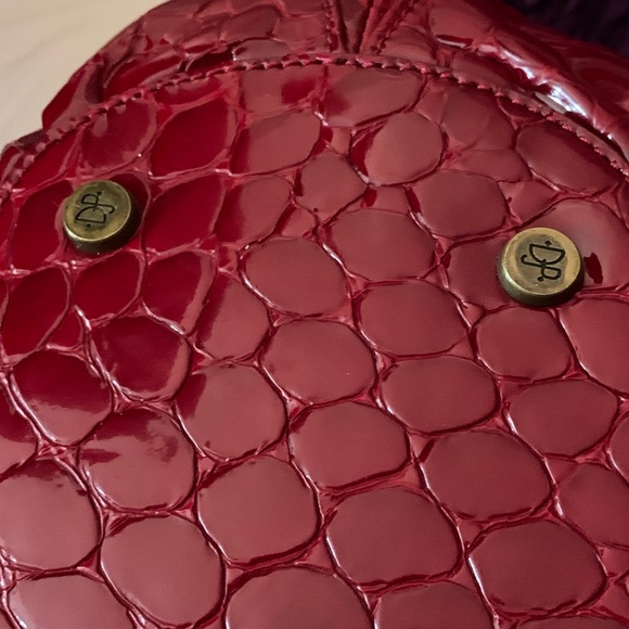 Donald J Pliner Red Patent Leather Hobo - Picture 6 of 8